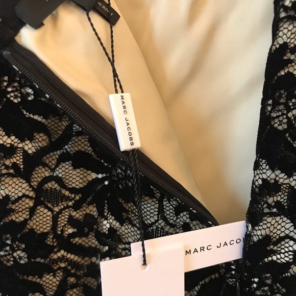 NWT Marc Jacobs black lace skirt with sheer hem 2 - Picture 5 of 6